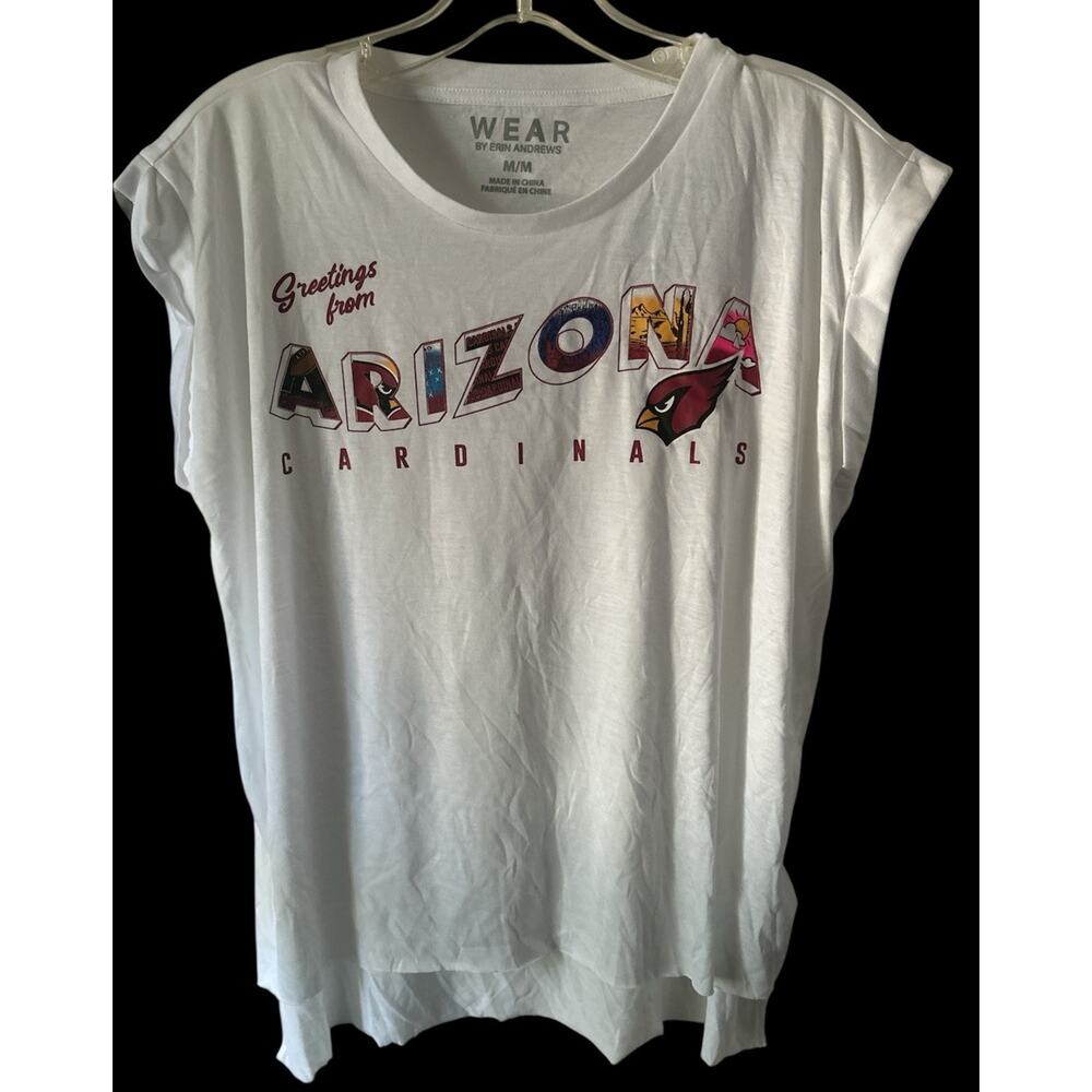 WEAR NFL Womens Arizona‎ Cardinals Greetings From Muscle Tee Size Medium
